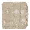 Édredon Toile de Jouy Lin Blanc Mariclo