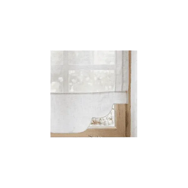 Brise-Bise Lin Blanc Sur-Mesure | Confection France