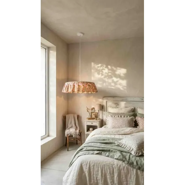 Abat-Jour Suspension Lustre Fleurs Maison Cosy