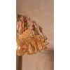 Abat-Jour Suspension Lustre Fleuri tissu Coton