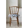 Coussin Chaise Bleu carreaux Blanc Mariclo