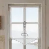 Brise-Bise Phare Bleu Brodé