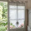 Brise-Bise Cloé Gris Style Gustavien, Ambiance Charme Cosy