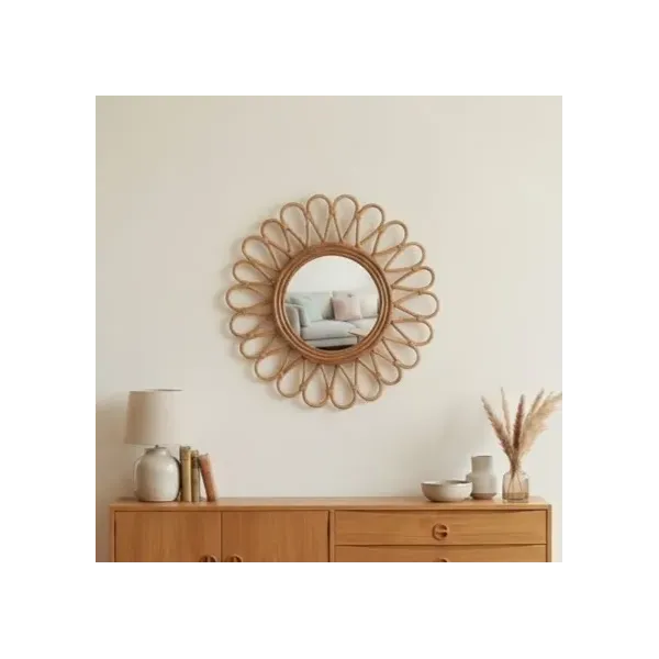 Miroir rotin Esprit Bohème Naturel