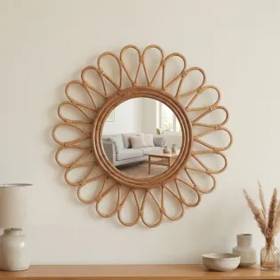 MIROIRS ROTIN DÉCO CHAMBRE BOHÈME