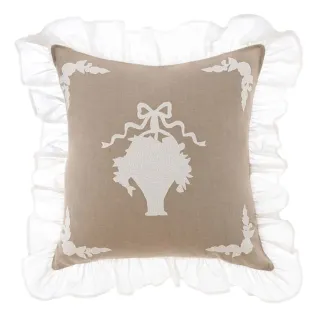 Coussin Blanc Mariclo Shabby
