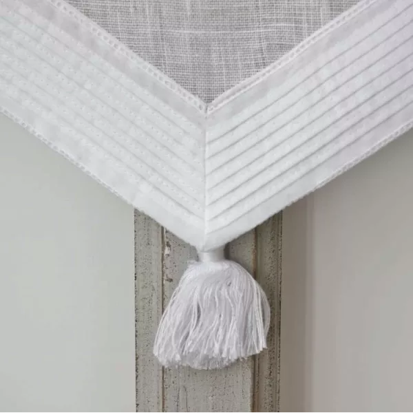 Brise-Bise Lin et coton Blanc 