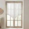 Brise-Bise Lin et coton Blanc