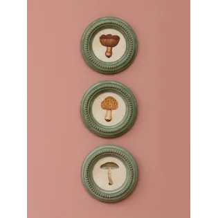 3 Cadres Champignons Ronds Chehoma Campagne Chic | Cosy Déco
