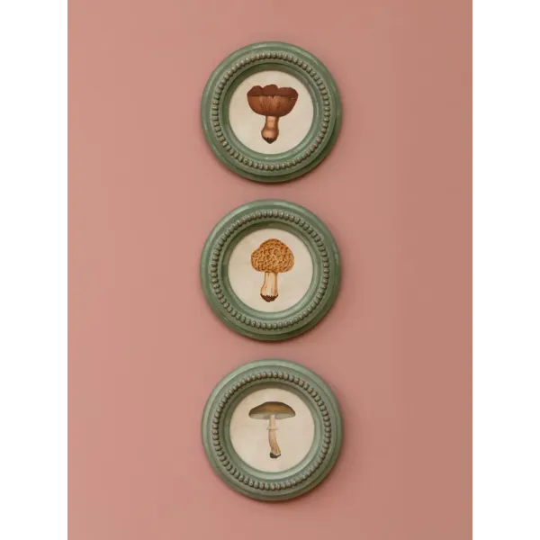 3 Cadres Champignons Ronds Chehoma Campagne Chic | Cosy Déco