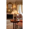Abat Jour Style Ancien plissé ondulé à col en taffetas | Cosy Déco