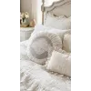 Coussin Rond deco Shabby Blanc Mariclo