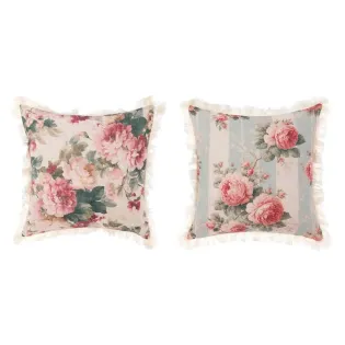 Le Duo de Coussins fleuri Shabby Chic Déco Cosy pour la chambre