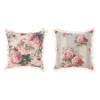 Le Duo de Coussins fleuri Shabby Chic Déco Cosy pour la chambre