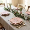 Serviettes en Papier roses fleuris et pois Shabby-chic Clayre & Eef