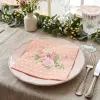 Serviettes en Papier Fleurs Roses Shabby-chic Clayre & Eef