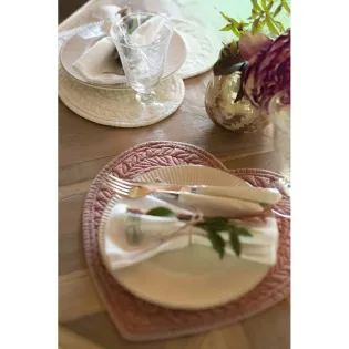 SET DE TABLE BOUTIS DE COTON FORME COEUR