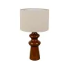 Lampe Cosy en Céramique Terracotta et Abat-Jour Lin