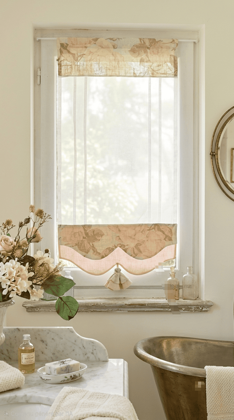Brise bise voilage shabby chic