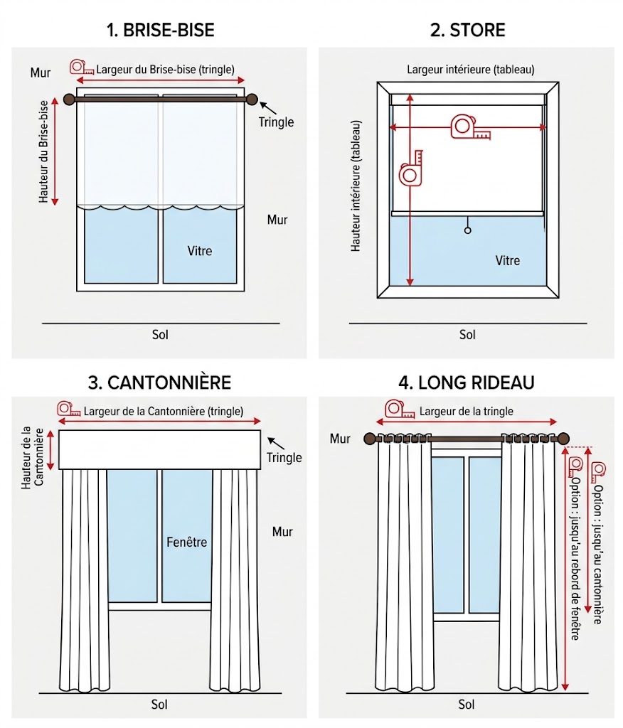Comment prendre des mesures de vos rideaux